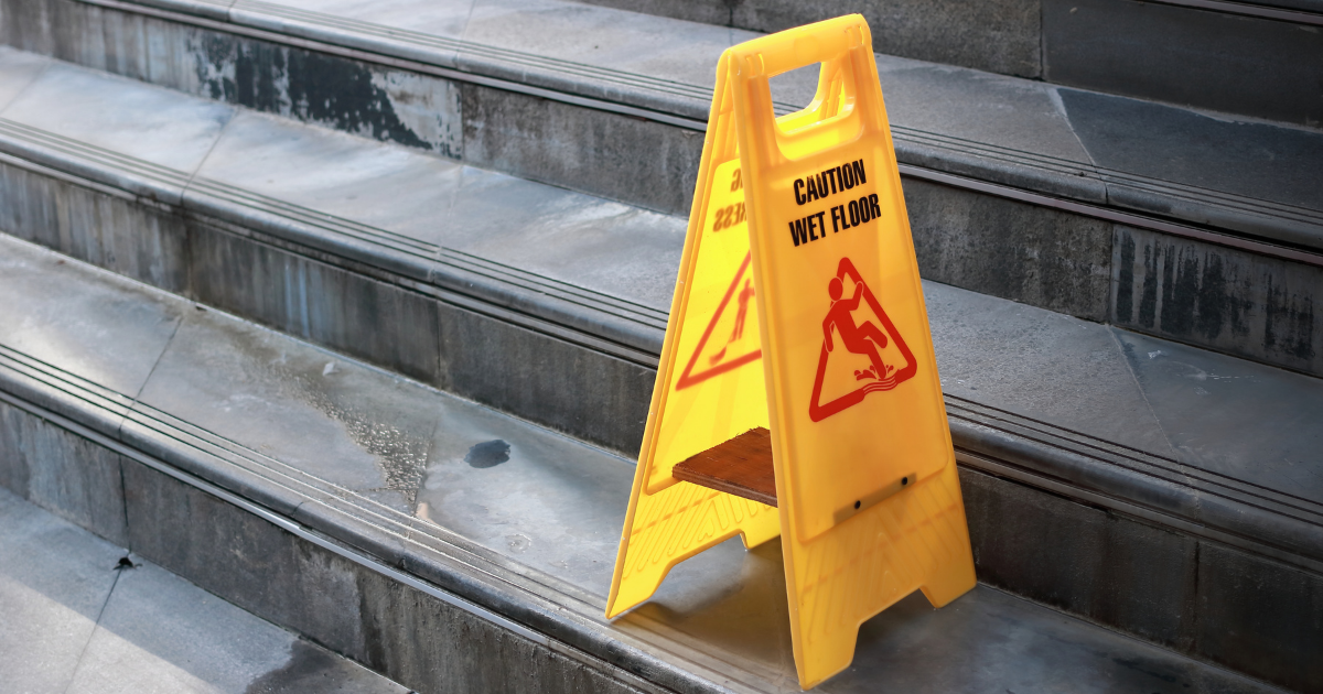 Potential Slip and fall accident
